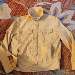 LIVERPOOL los angeles Xs Button Front Trucker Jacket Xs. Flaxen Gold
